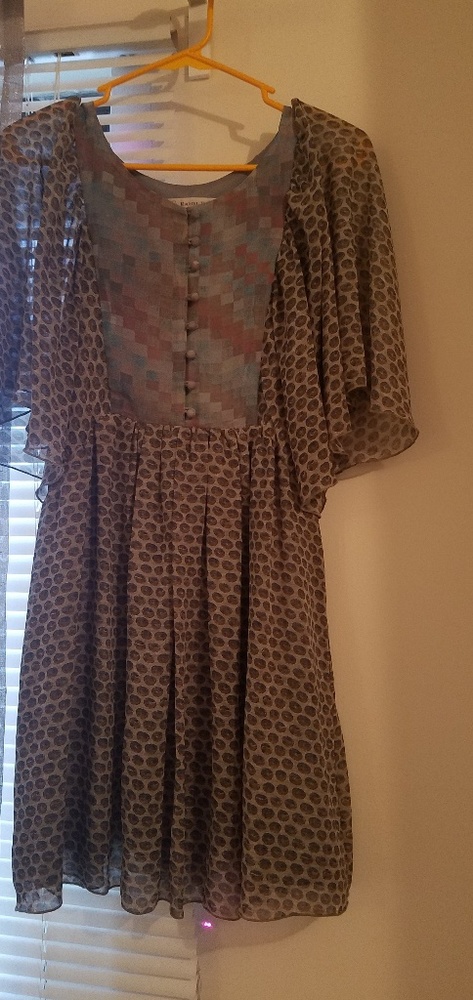 Rachel Roy 70's-esque Butterfly Sleeve Dress
